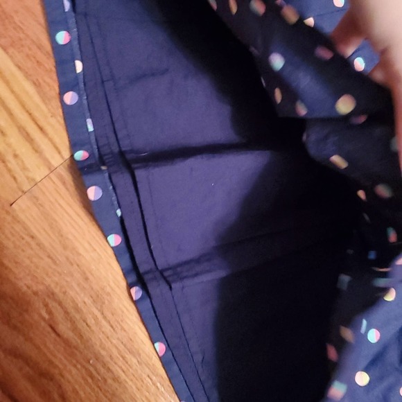 Cat & Jack Lightly Used Blue Mini Babydoll Dress w/ Polka Dots Infant 12 Months - Picture 5 of 7